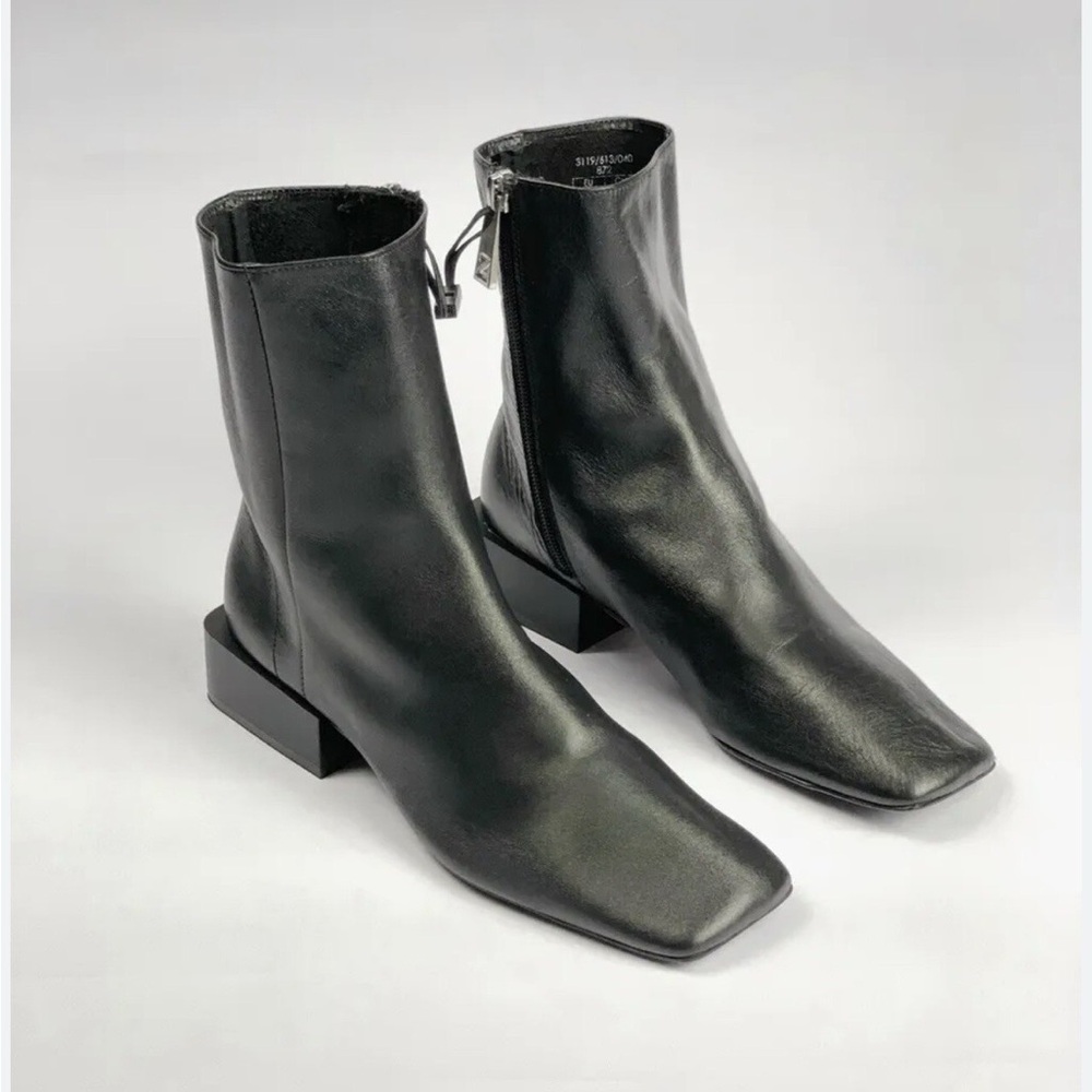 ZARA leather ankle boots
